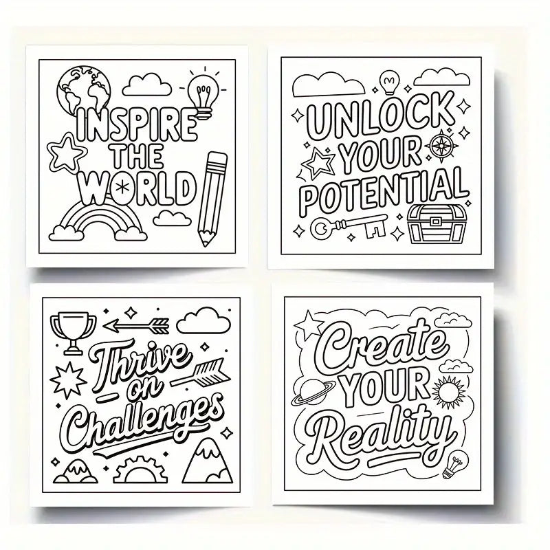 Inspirational Words Coloring Book