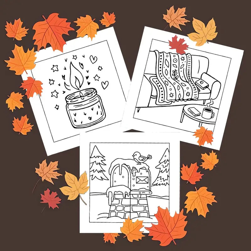 Comfy & Cozy Coloring Book