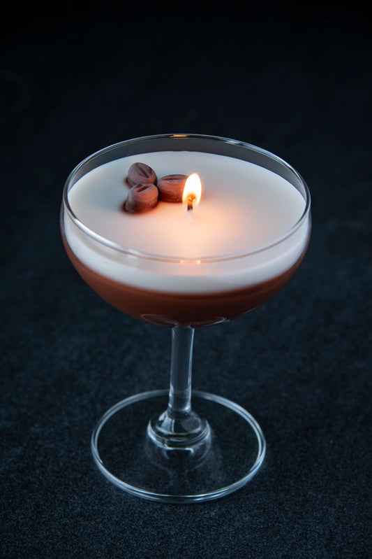 Indulge in the luxurious aroma of our Espresso Martini Candle in a reusable coupe glass. It's a perfect talking piece to add to your home or even as a unique gift for a loved one 🕯️✨
Handcrafted in Toronto, Canada🇨🇦, this candle blends elegance with sustainability. Made from all-natural coconut wax and featuring a clean-burning cotton wick, it ensures a long-lasting, eco-friendly experience.