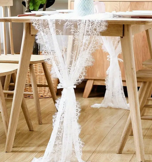 Add a whimsical touch to your dining table with our vintage-inspired white lace table runner! ✨
Its authentic coquette design brings a playful, charming touch to any meal, effortlessly elevating your tablescape 🌸 Perfect for the hosts who have a love for the aesthetics!
Hot Style Tip: It's giving rustic chic or garden party weddings & events 🍽️💐
Dimensions: 28" x 120" 📏
