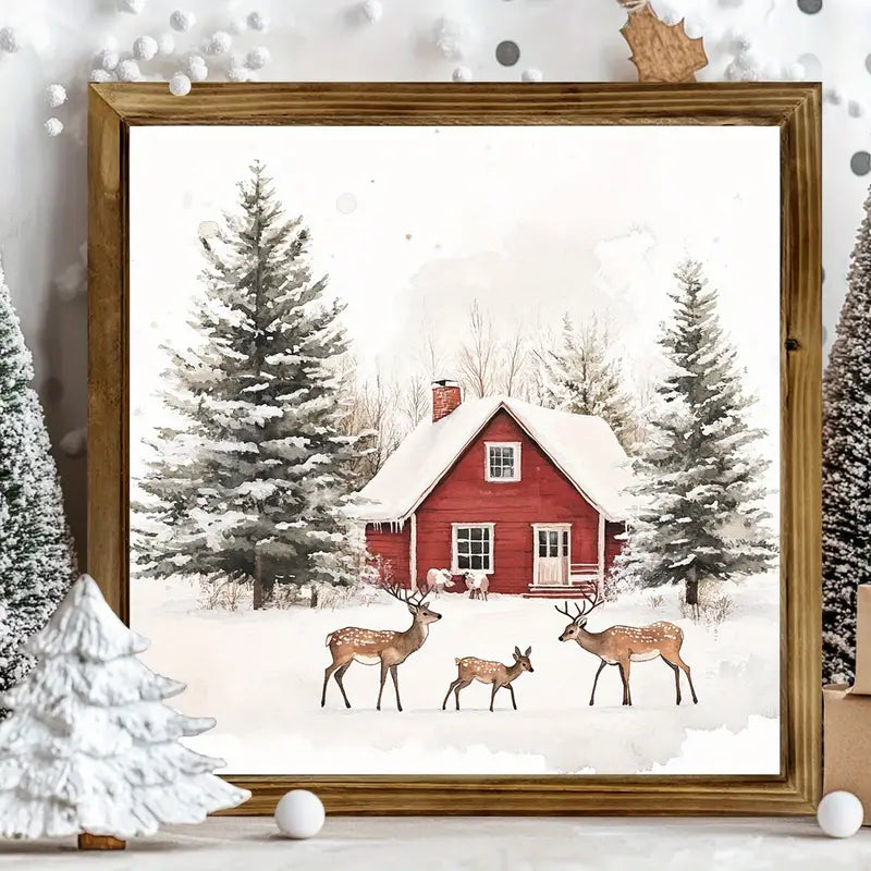 Add a touch of rustic charm to your space this holiday with our Rustic Reindeer Framed Wall Art 🦌

Measuring 8×8 inches, it's the perfect size to elevate the décor in any space, making it a great housewarming gift too 🪵❤️