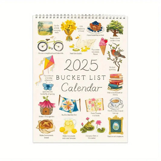 2025 Bucket List Calendar