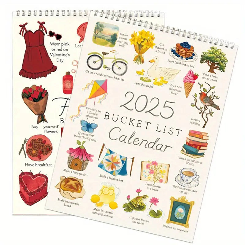 2025 Bucket List Calendar