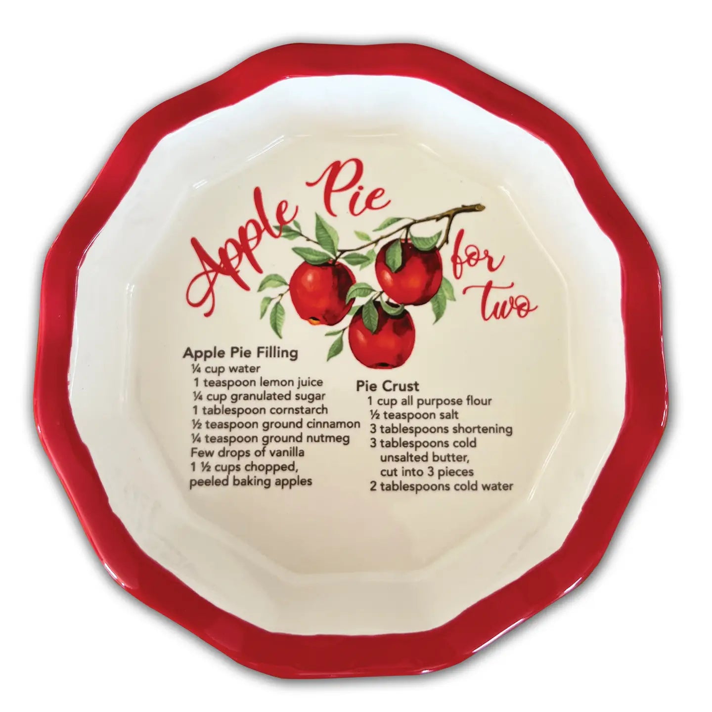 Perfectly sized for two, these colourful mini pie plates feature recipes of America’s favourite pies right on the plate *and* on an enclosed recipe card. Whether you're craving a sweet treat or looking for the ideal gift, these 6” plates have got you covered! Available in apple and pumpkin pie options 🍏🎃

Plus, they’re microwave, oven, and dishwasher safe — so you can bake, enjoy, and clean up with ease. Packaged in a gift box with an acetate lid, they make the perfect present! 🎁