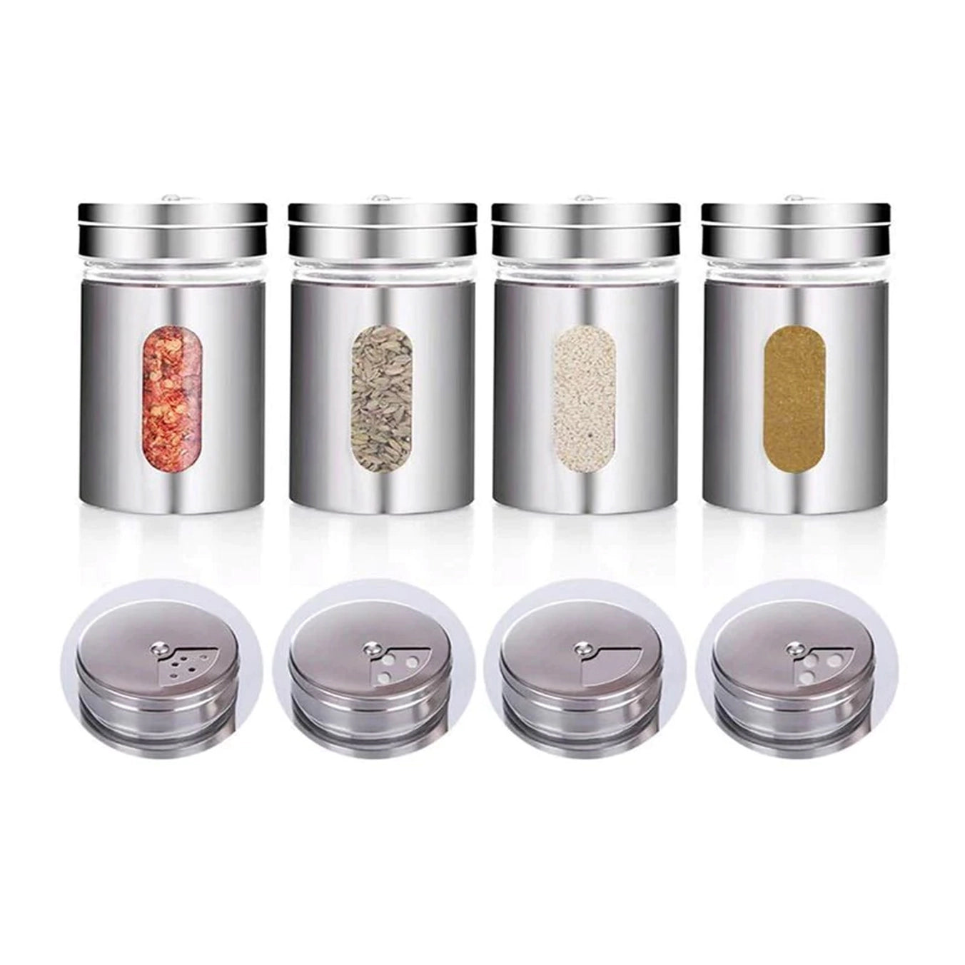 Stainless Steel Spice Jars