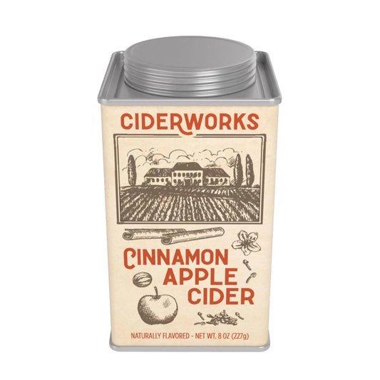 Warm up this winter with McSteven's Ciderworks Cinnamon Spiced Apple Cider Mix! 🍏✨

Packaged in a nostalgic 8oz square tin, this delicious cider mix perfectly blends sweet and spicy flavors. Just add water and cozy up for a comforting, tasty beverage. Enjoy it at home or share it with friends as a thoughtful gift during the holidays!

Key Details
- Made in the USA 🇺🇸

- Weight: 226.8 g (8 oz)

- Dimensions: 6.4 x 6.4 x 12.2 cm (2.5 x 2.5 x 4.8 in)