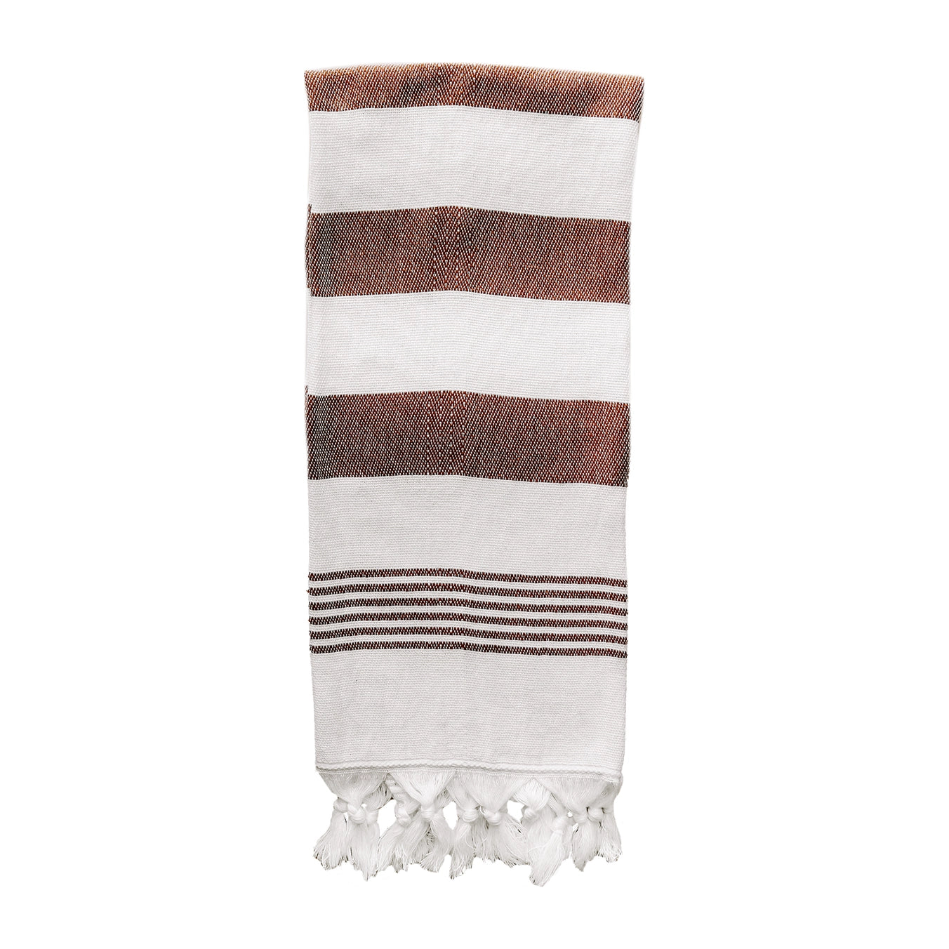 Turkish Hand Towel - Brown Stripe