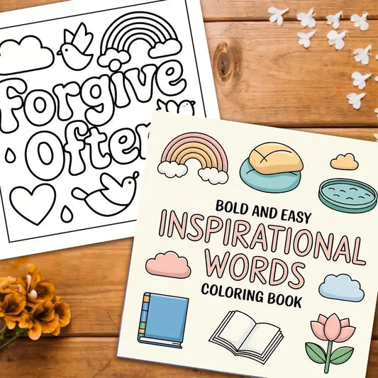 Inspirational Words Coloring Book