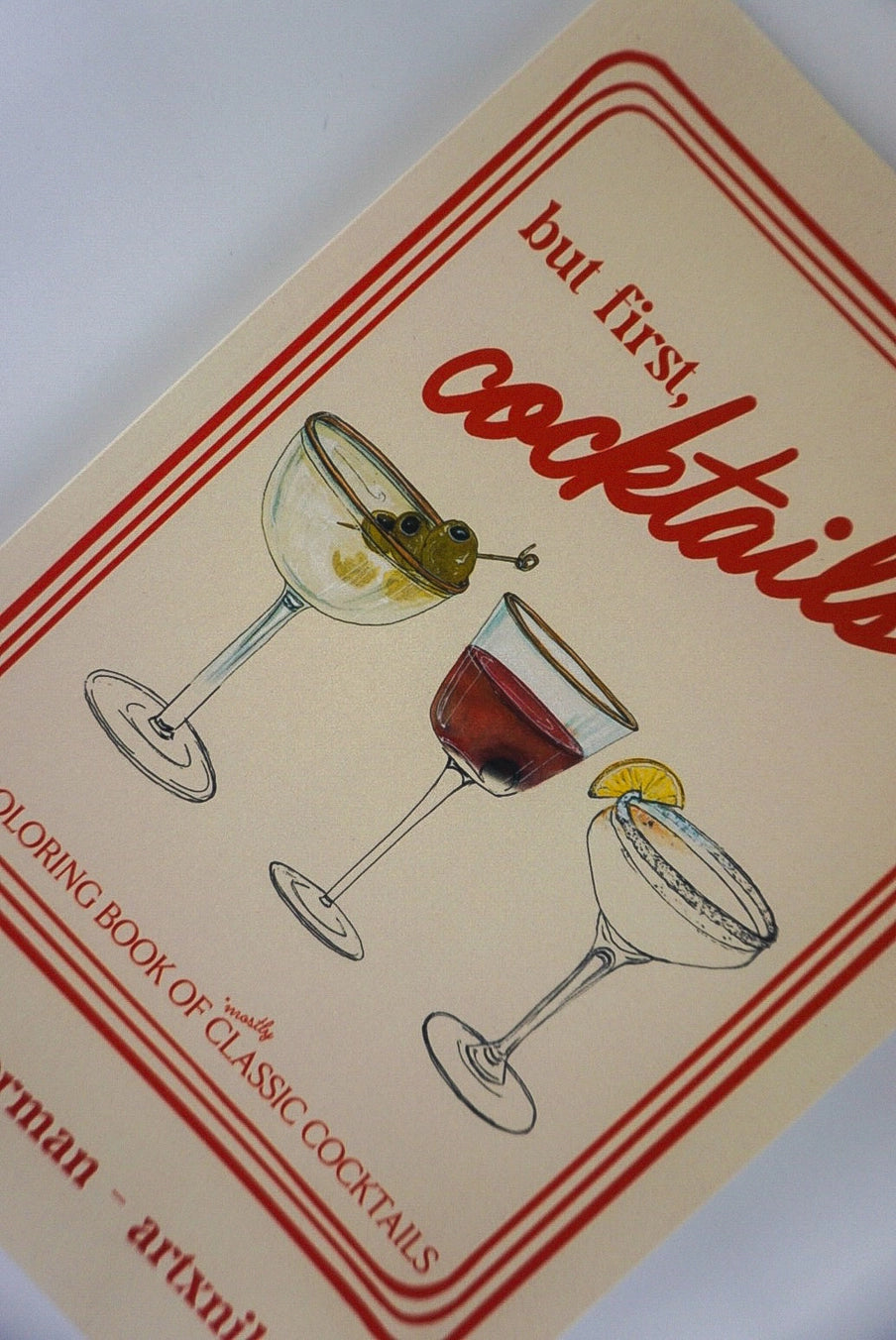 Cocktails Coloring Book