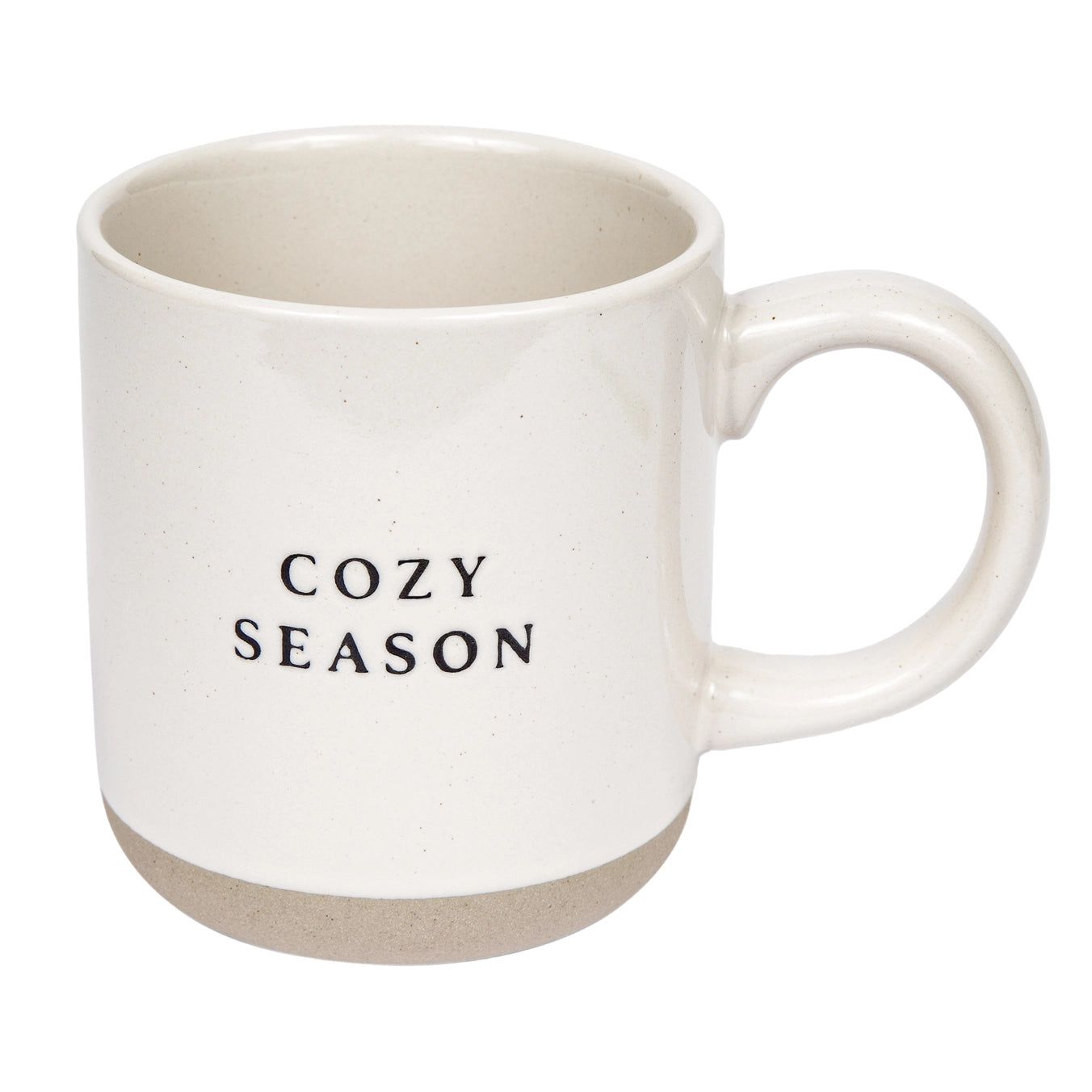 Cozy up with our 14oz Stoneware Style Mug, designed for all your favourite warm beverages! ☕✨&nbsp;

Featuring the charming phrase “Cozy Season” in black lettering on a cream speckled mug, this piece is perfect for autumn and winter vibes. Each handcrafted piece is unique, with slight variations adding to its character. It makes for a perfect hostess gift, paired with a delicious warm beverage of choice!

Key Features:
- Microwave and dishwasher safe&nbsp;
- Designed in the USA 🇺🇸