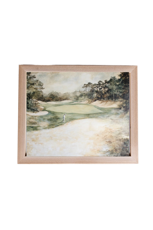 Vintage Golf Muted Framed Art