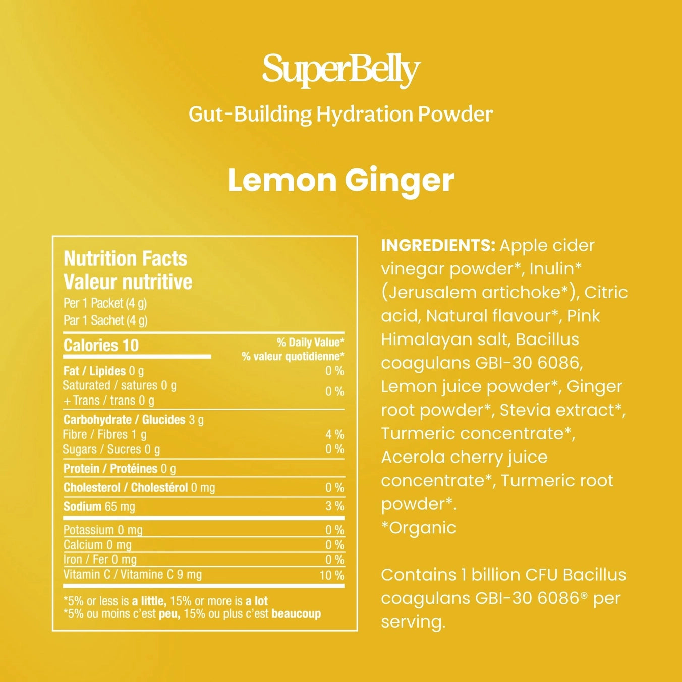 Lemon Ginger Hydration Powder (15pc)