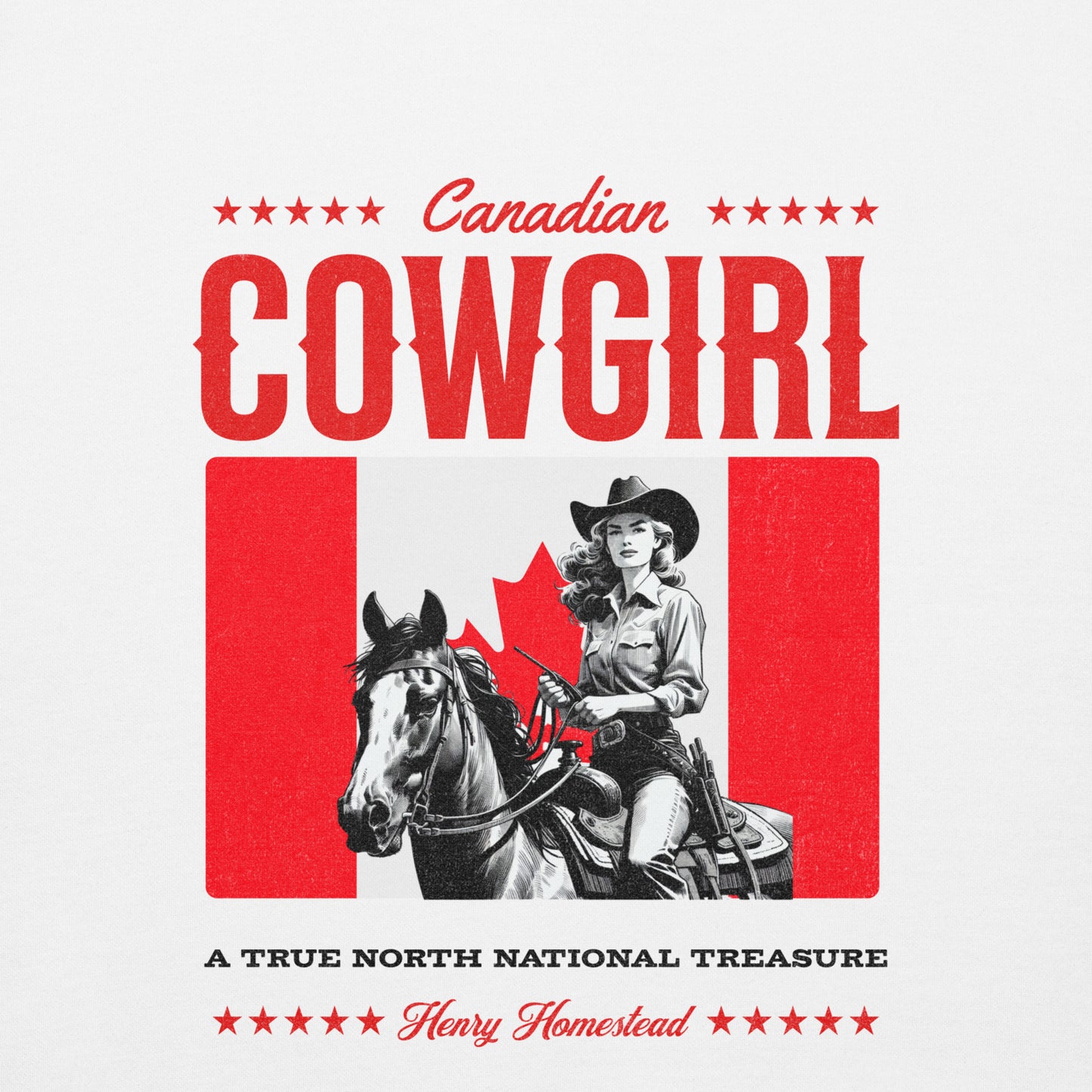 canadian cowgirl unisex sweater