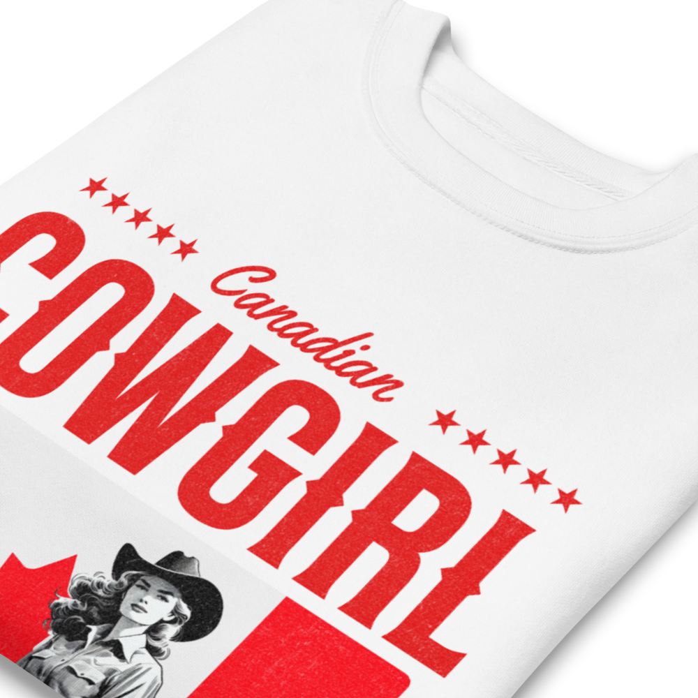 canadian cowgirl unisex sweater
