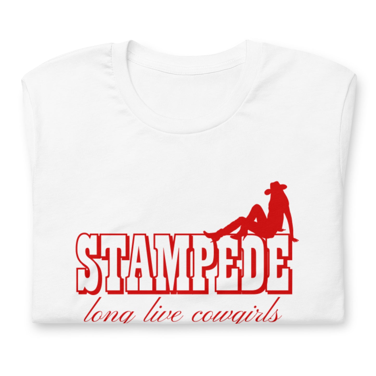 stampede long live cowgirls unisex tee