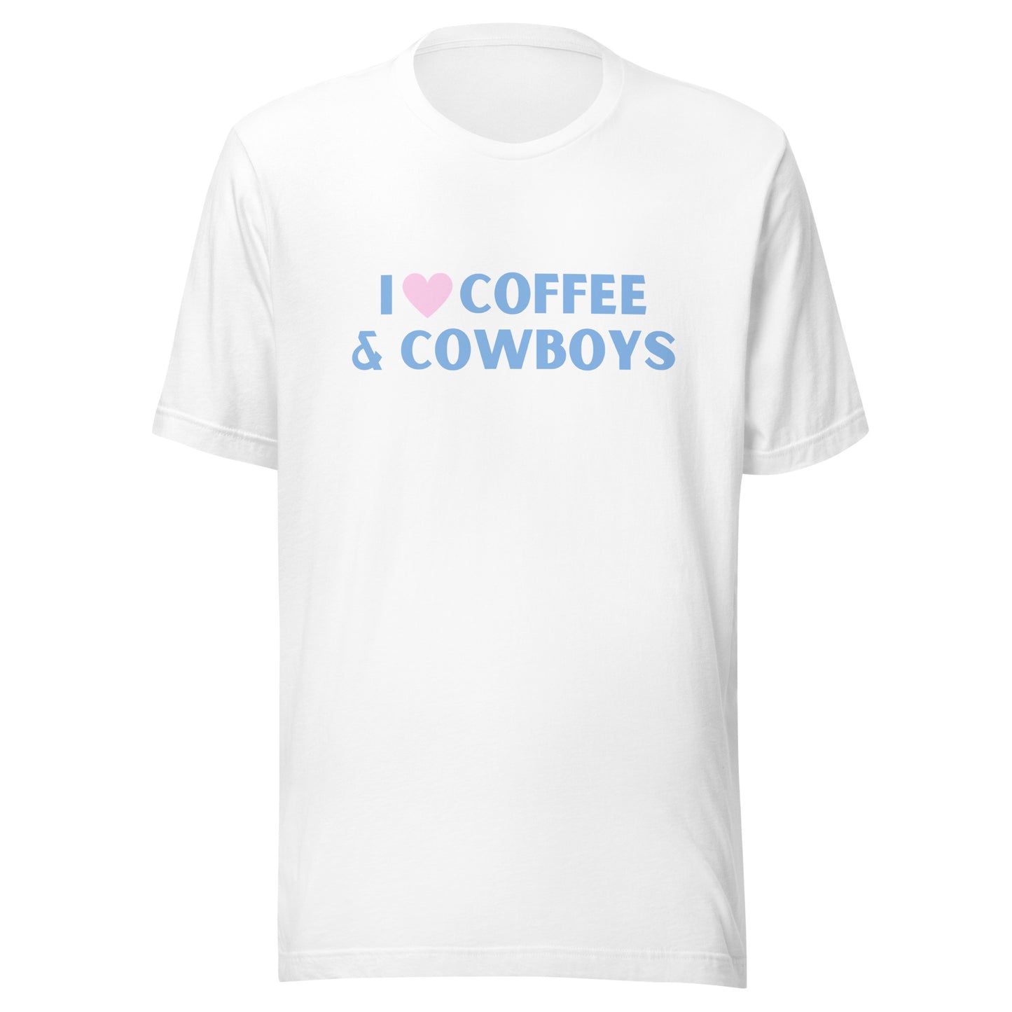 i love coffee & cowboys unisex tee