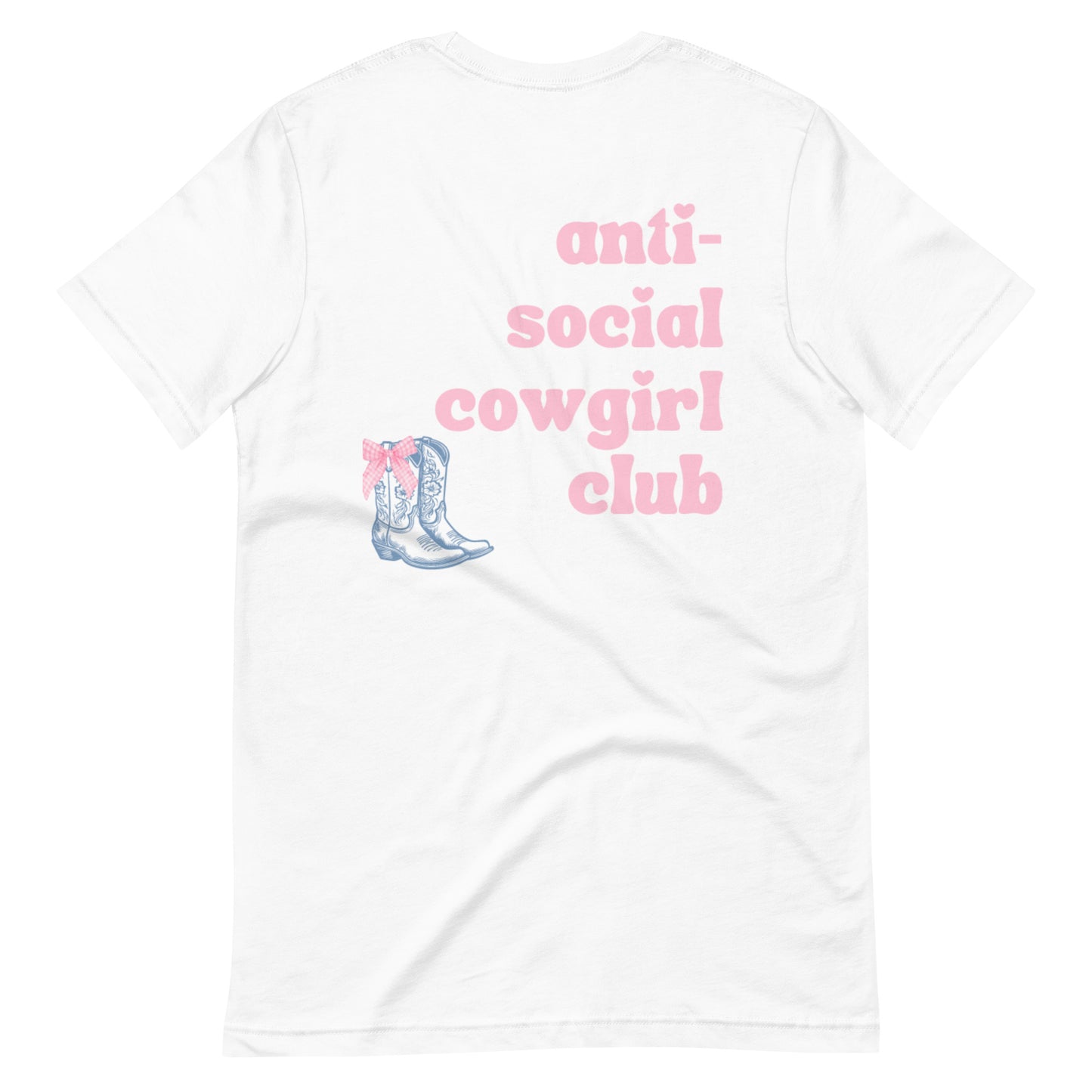 anti-social cowgirl club unisex tee