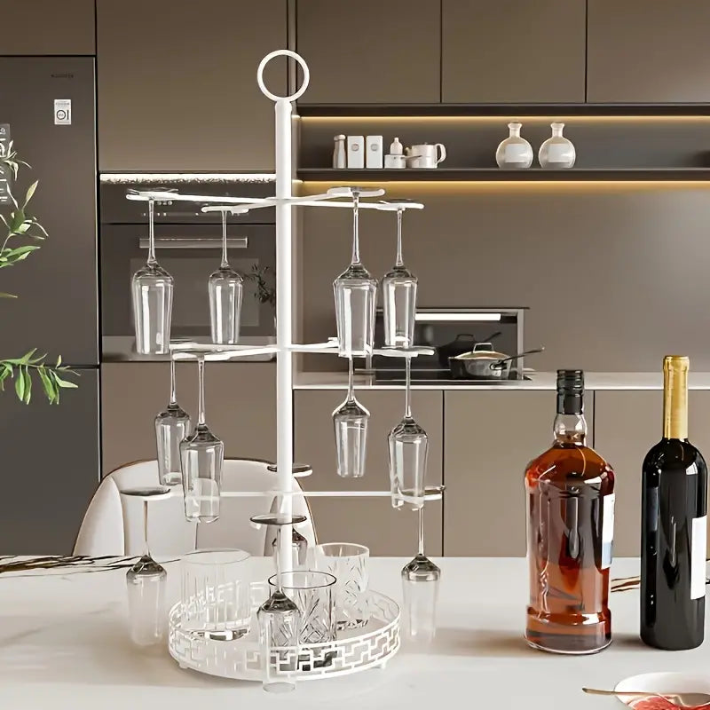 Get the party started with our contemporary metal Glass Holder Stand! 🍾✨

This stylish 3-tier, 12-glass tower (glasses not included) is multipurpose for all sorts of cocktails you want to display. It's ideal for weddings, holiday parties, and all hosting events, adding a touch of elegance to your gatherings.

With its sleek design, this glass holder not only showcases your drinks of choice but also elevates your entertaining game! 💖 🍸